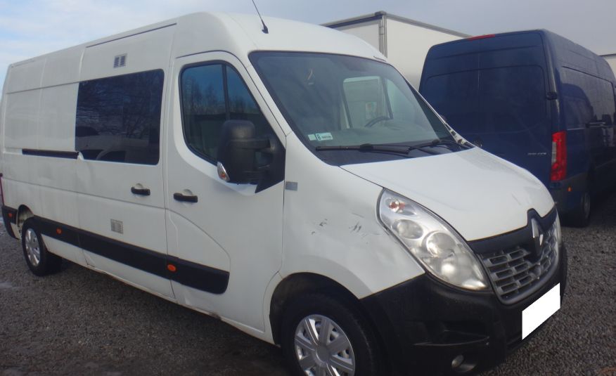 Renault MASTER LIFT L3H2 MAX 2015 klimatronik brygadówka doka 7-os dubel kabina 125KM zdjęcie 2