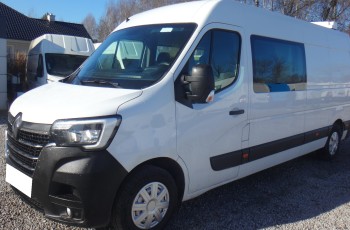 Renault LIFT MASTER IV L3H2 MAX 2021r brygadówka doka dubel kabina 7-os klima navi kamera cofania LADNY półki regały