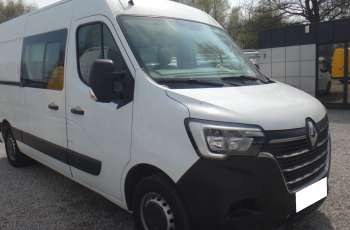 Renault MASTER brygadówka doka dubel kabina 7-osób klima pdc telefon 2020rok 119tys km