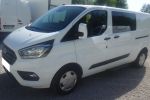 Ford TRANSIT CUSTOM L2H1 LONG brygadówka doka dubel kabina 6-os kamera 2xdrzwi boczne ŁADNY zdjęcie 1