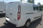 Ford TRANSIT CUSTOM L2H1 LONG brygadówka doka dubel kabina 6-os kamera 2xdrzwi boczne ŁADNY zdjęcie 6