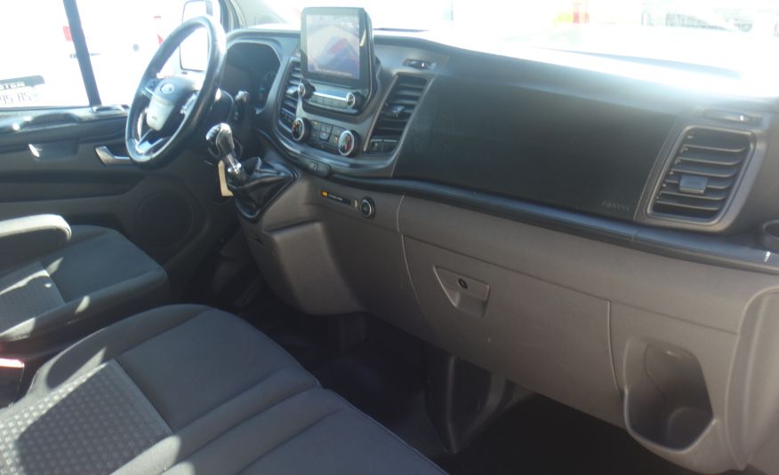 Ford TRANSIT CUSTOM L2H1 LONG brygadówka doka dubel kabina 6-os kamera 2xdrzwi boczne ŁADNY zdjęcie 11