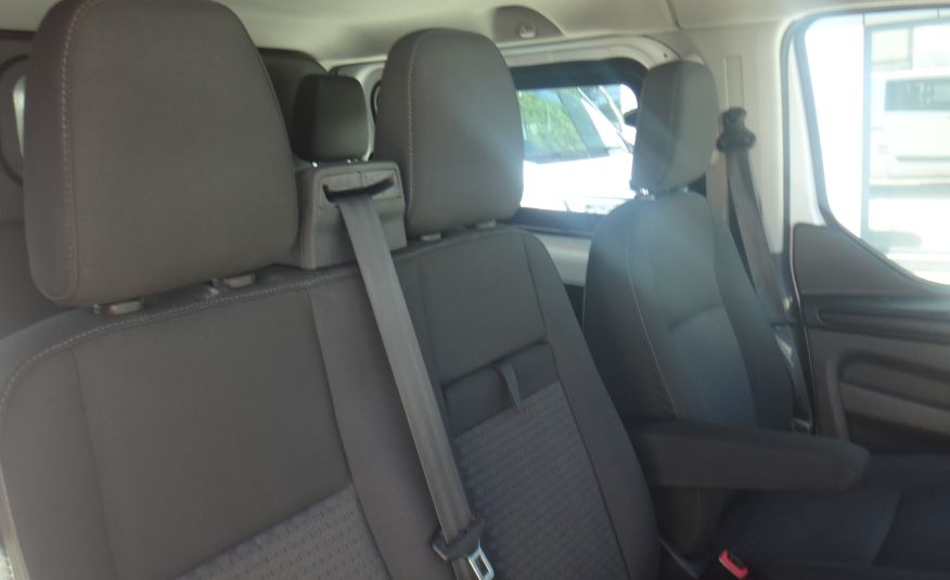 Ford TRANSIT CUSTOM L2H1 LONG brygadówka doka dubel kabina 6-os kamera 2xdrzwi boczne ŁADNY zdjęcie 12
