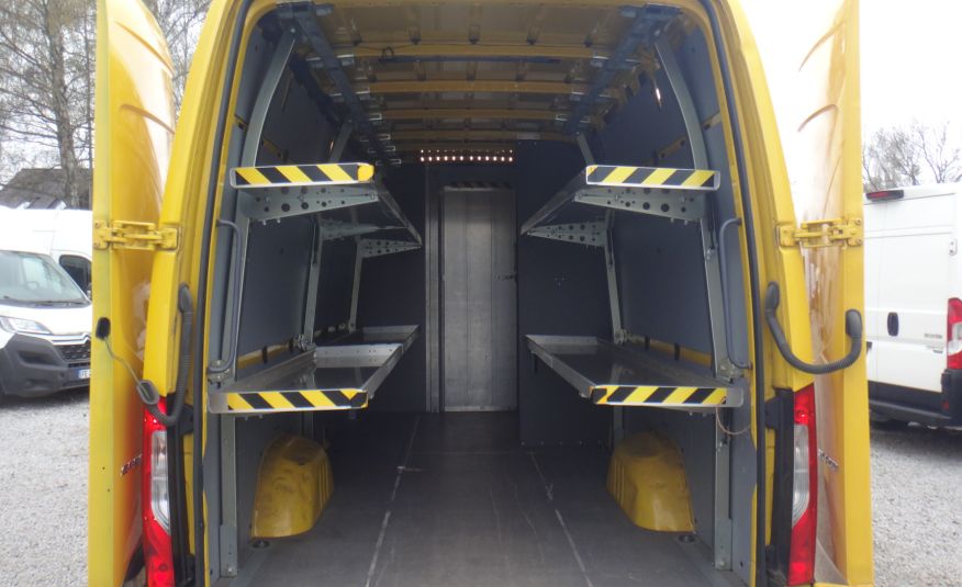 Mercedes SPRINTER 314 L4H2 MAXI LONG zabudowa kurierska półki regały przejście klima navi kamera cofania IDEALNY zdjęcie 12