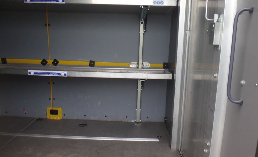 Mercedes SPRINTER 314 L4H2 MAXI LONG zabudowa kurierska półki regały przejście klima navi kamera cofania IDEALNY zdjęcie 14