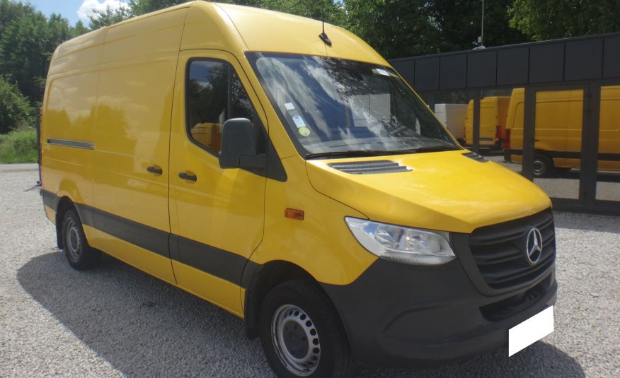 Mercedes LIFT SPRINTER 314 L2H2 klima kamera cofania zabudowa kurierska DHL półki telefon 2020r zdjęcie 1