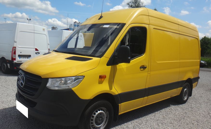 Mercedes LIFT SPRINTER 314 L2H2 klima kamera cofania zabudowa kurierska DHL półki telefon 2020r zdjęcie 3