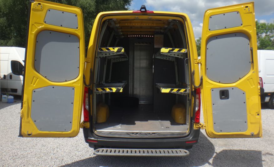 Mercedes LIFT SPRINTER 314 L2H2 klima kamera cofania zabudowa kurierska DHL półki telefon 2020r zdjęcie 7