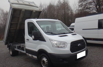Ford TRANSIT MK8 wywrotka 2016 duży kiper 320cm bliźniacze koła 3500kg na haku