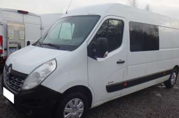 Renault MASTER L3H2 MAX 2015 brygadówka doka dubel kabina 7-os zarejestriwany w PL