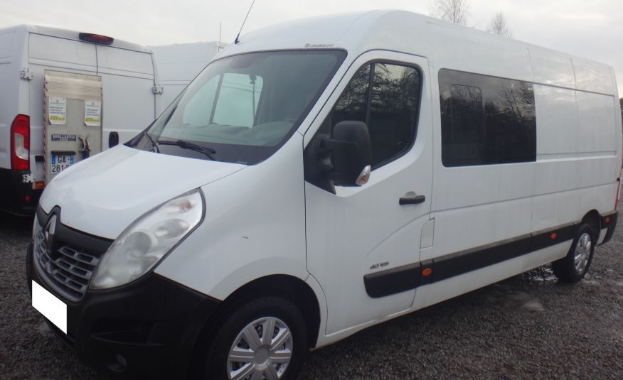 Renault MASTER L3H2 MAX 2015 brygadówka doka dubel kabina 7-os zarejestriwany w PL zdjęcie 1