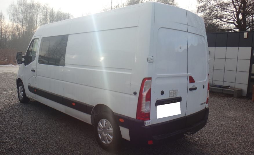 Renault MASTER L3H2 MAX 2015 brygadówka doka dubel kabina 7-os zarejestriwany w PL zdjęcie 3