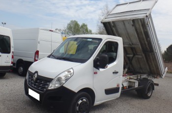 Renault MASTER LIFT wywrotka bliźniacze koła duży kiper 3500kg na haku 2018r zarejestrowany w Polsce