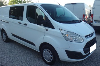 Ford LIFT TRANSIT CUSTOM L2H1 LONG 2017 brygadówka 5-os klima kamera cofania pdc ŁADNY