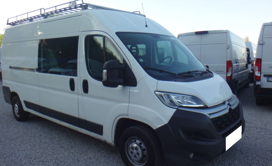 Citroen LFT JUMPER L3H2 MAX brygadówka doka dubela kabina 7-os bagażnik z drabinką 43tys km